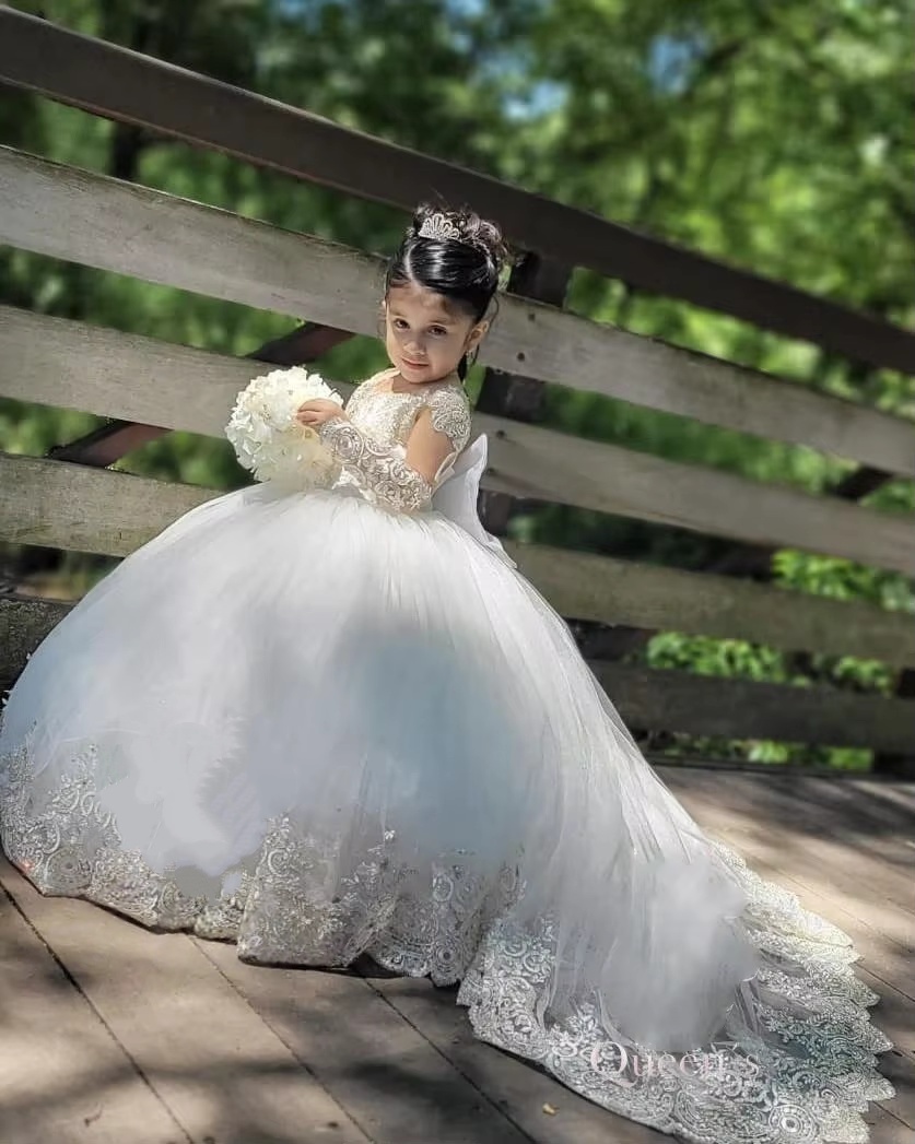 Toddler Girl Tulle Party Dress - ชุดเดรสเจ้าหญิงสำหรับเด็กผู้หญิง งานแต่งงาน งานพิธีศีลมหาสนิท งานประกวด งานเลี้ยง ออกแบบโดย