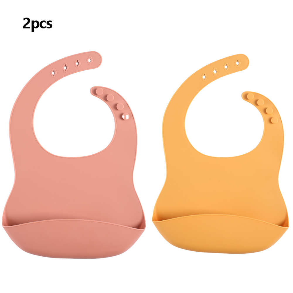 Waterproof Baby Bibs Silicone - กันน้ําผ้ากันเปื้อนเด็กอุปกรณ์เด็กผ้ากันเปื้อนเด็กหญิงเด็กชายปรับผ้ากันเปื้อนซิลิโคนอ่อนนุ่มอุปกรณ์ให้อาหารเด็ก