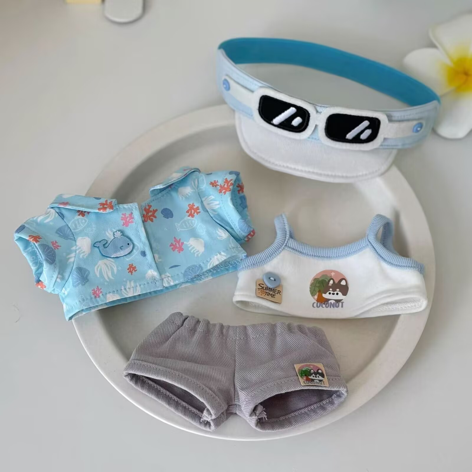 Baby Clothes - ชุดเด็กทารก 20 ซม., ตุ๊กตาผ้าฝ้ายเกาะมะพร้าวไม่รู้จัก, ชุดเปลี่ยนเสื้อผ้าน่ารัก, ตุ๊กตาแต่งตัว,