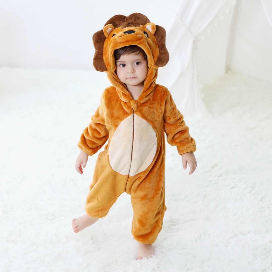 ทารกแรกเกิดน่ารักสิงโตสัตว์การ - Cotton Baby Onesies Zipper บทวิจารณ์และราคา