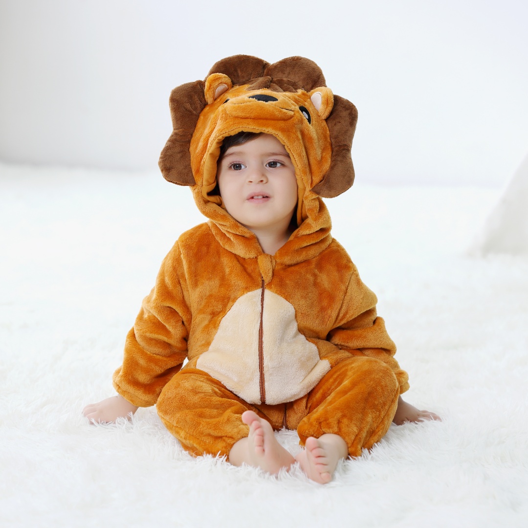 ทารกแรกเกิดน่ารักสิงโตสัตว์การ - Cotton Baby Onesies Zipper บทวิจารณ์และราคา