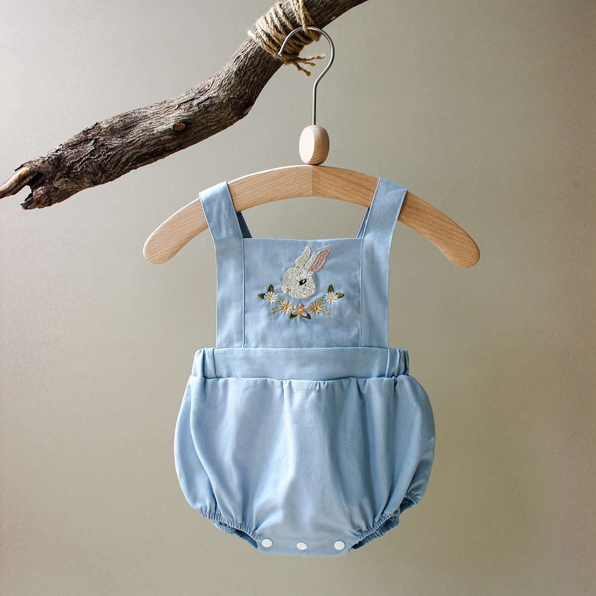 ฤดูร้อนทารกแรกเกิดเด็กทารกหญิง - Baby Summer Linen Sleeveless Jumpsuit บทวิจารณ์และราคา