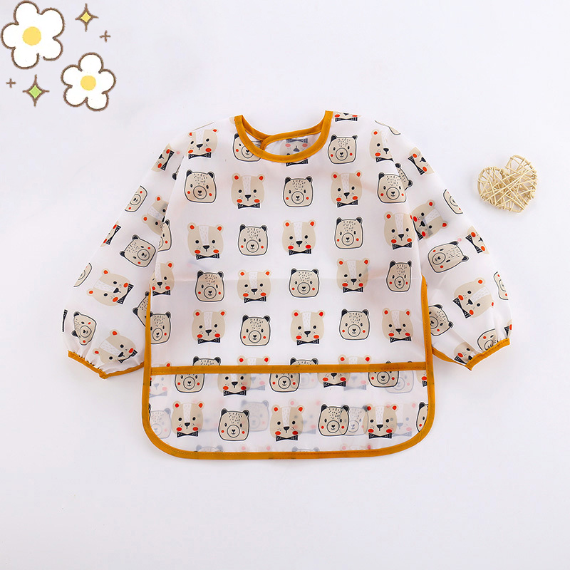 เด็กซิลิโคนการ์ตูน Bib 0-6 ปี  - Waterproof Baby Bibs Silicone บทวิจารณ์และราคา