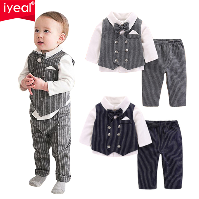 IYEAL เด็กทารก Baptism ชุดสูทท - Baby Boy Suit Set Baptism บทวิจารณ์และราคา