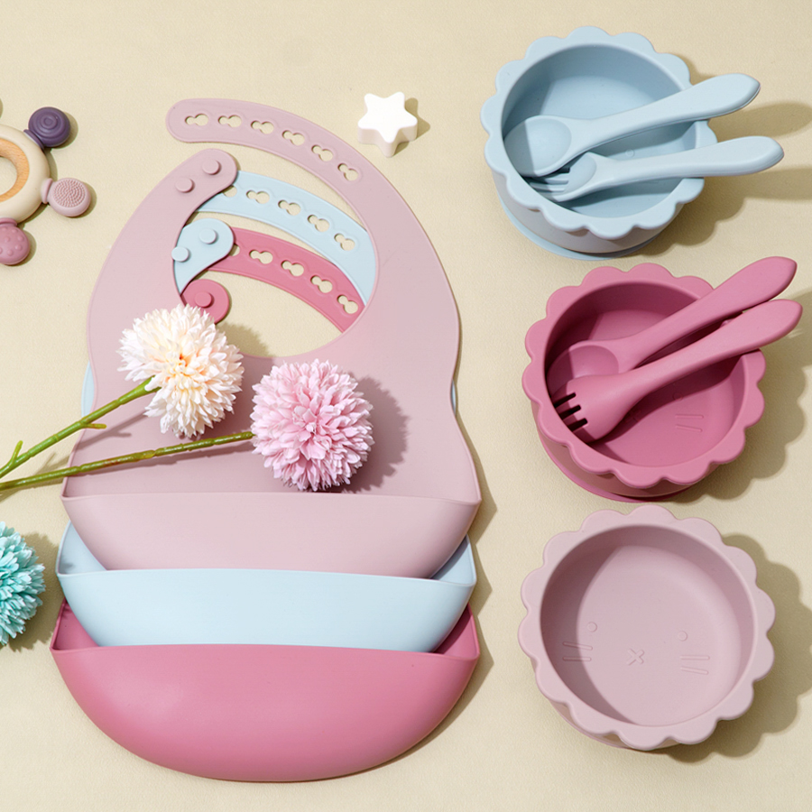 ชุดเครื่องใช้บนโต๊ะอาหารทำจากซ - Waterproof Baby Bibs Silicone บทวิจารณ์และราคา