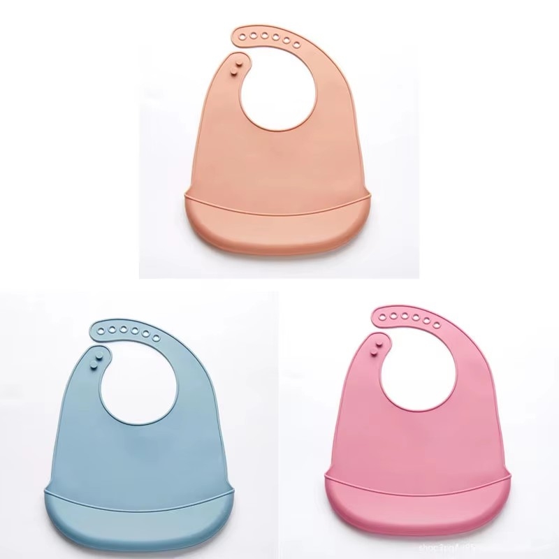ผ้ากันเปื้อนเด็ก 1/3 ชิ้น ปรับ - Waterproof Baby Bibs Silicone บทวิจารณ์และราคา