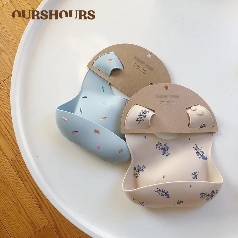 ผ้ากันเปื้อนเด็ก Ins สไตล์พิมพ - Waterproof Baby Bibs Silicone บทวิจารณ์และราคา