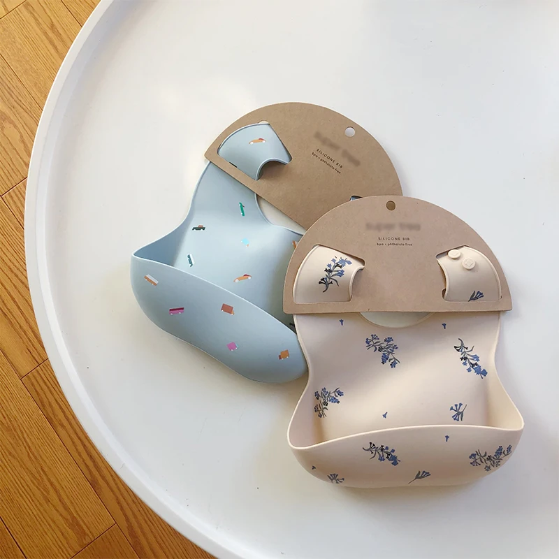 ผ้ากันเปื้อนเด็ก Ins สไตล์พิมพ - Waterproof Baby Bibs Silicone บทวิจารณ์และราคา