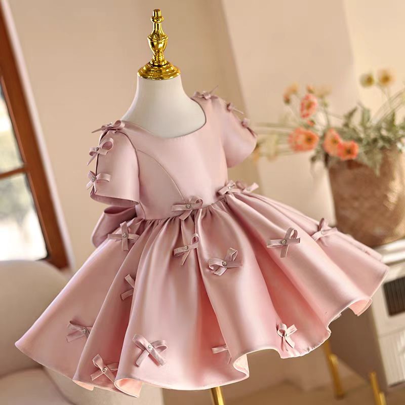 ชุดเดรสเด็กผู้หญิงสีชมพู Jill  - Toddler Girl Tulle Party Dress บทวิจารณ์และราคา