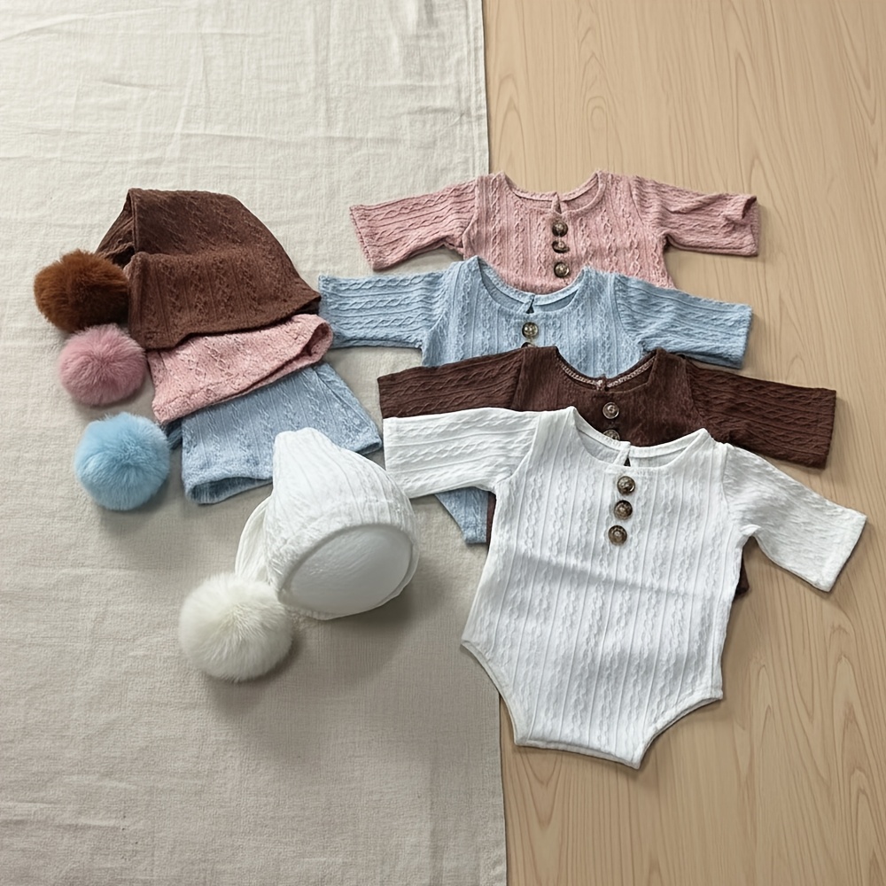 ชุดถ่ายภาพทารกแรกเกิด ชุดรอมเป - Infant Photography Props Outfit บทวิจารณ์และราคา