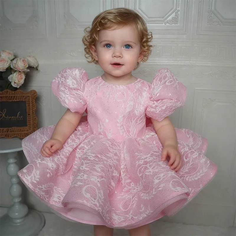 ชุดเดรสเด็กเล็กสีชมพูหรูหรา ปร - Toddler Girl Tulle Party Dress บทวิจารณ์และราคา