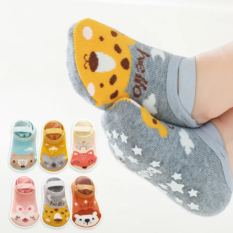 ถุงเท้าเด็กแรกเกิด 0-3 ปี ถุงเ - Unisex Baby Socks Non Slip บทวิจารณ์และราคา