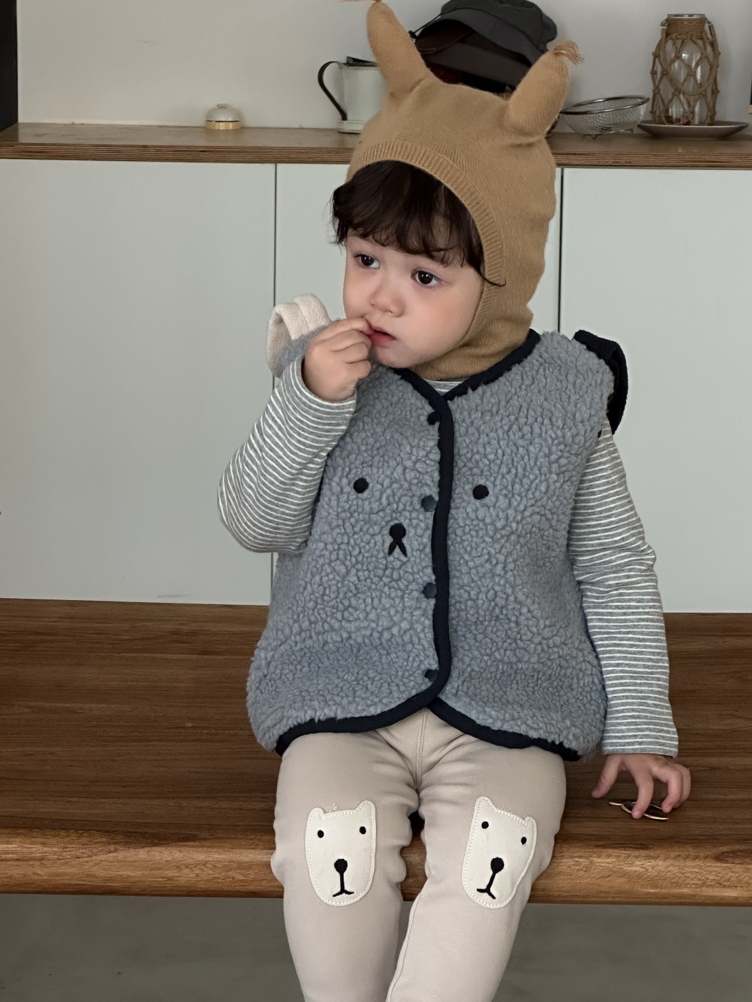เสื้อกั๊กเด็กอ่อนแบบไม่มีแขน ผ - Toddler Boy Winter Fleece Jacket บทวิจารณ์และราคา
