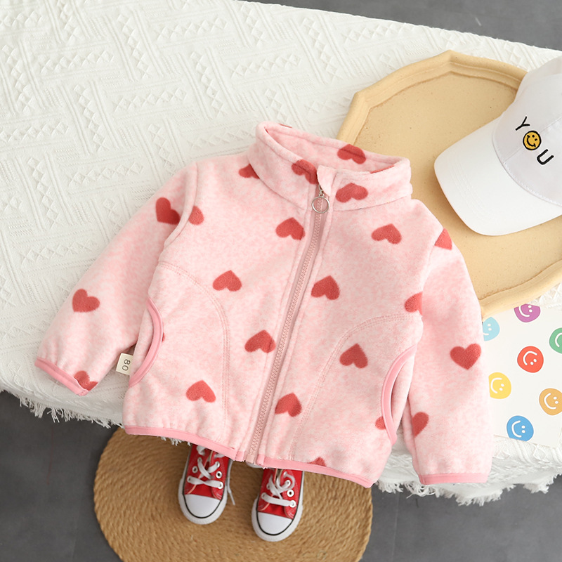 เสื้อโค้ทเด็กผู้ชายลายการ์ตูนผ - Toddler Boy Winter Fleece Jacket บทวิจารณ์และราคา