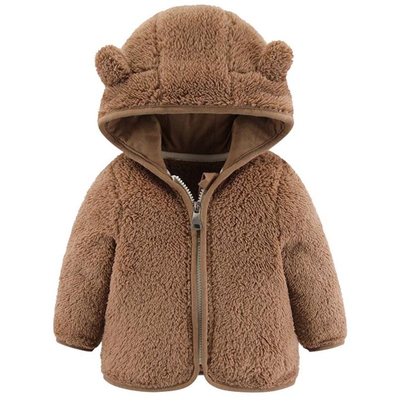 แจ็กเก็ตมีฮู้ดและซิปน่ารักลำลอ - Toddler Boy Winter Fleece Jacket บทวิจารณ์และราคา