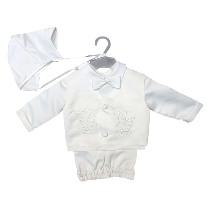 Baptism เสื้อผ้าเด็กทารกสีขาวช - Baby Boy Suit Set Baptism บทวิจารณ์และราคา