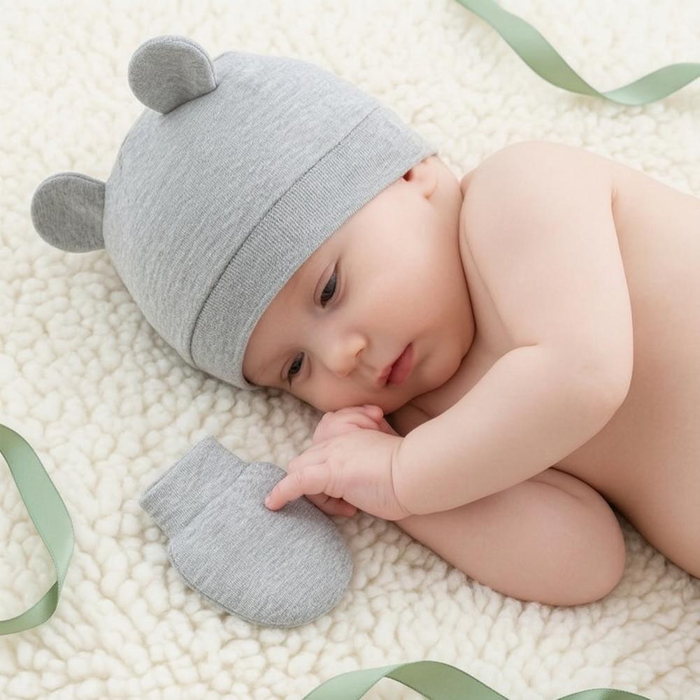 ถุงมือกันรอยขีดข่วนสำหรับทารกแ - Infant Beanie Hat With Ears บทวิจารณ์และราคา
