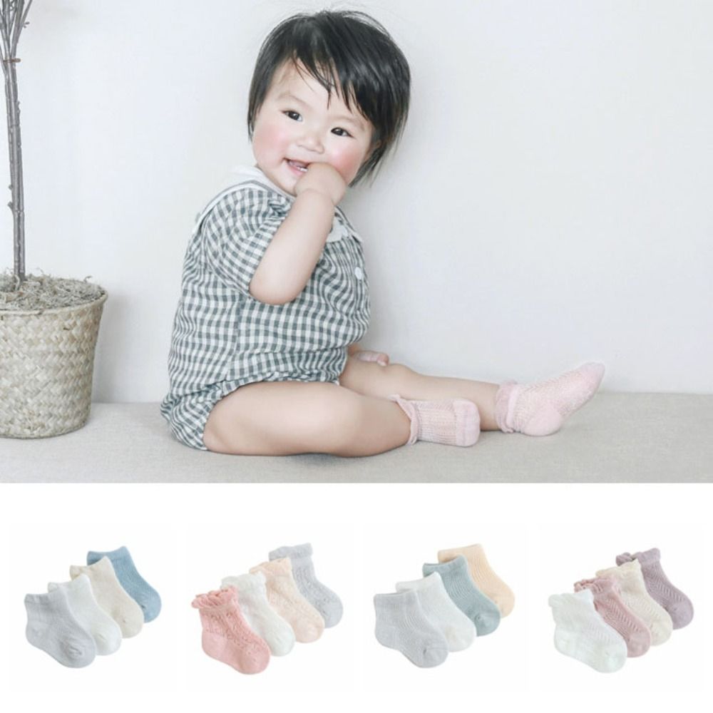 ถุงเท้าเด็กอ่อนแบบใหม่ 4 คู่ ถ - Unisex Baby Socks Non Slip บทวิจารณ์และราคา