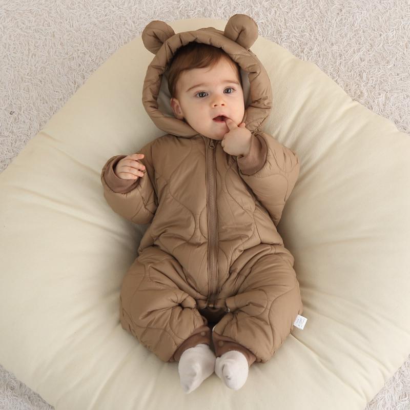 ทารกแรกเกิดทารกRomperฤดูหนาวTh - Cotton Baby Onesies Zipper บทวิจารณ์และราคา