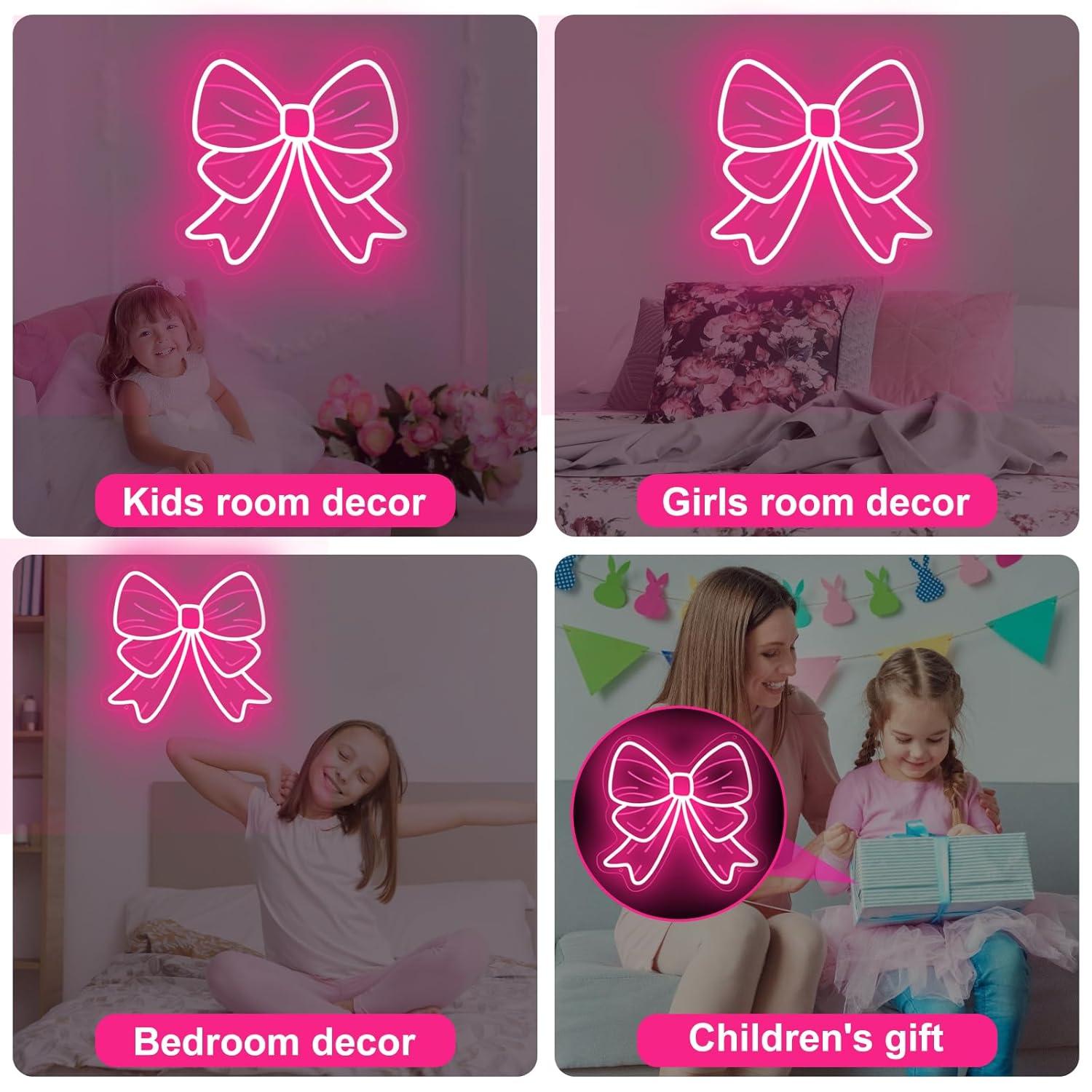 ป้ายไฟนีออนรูปโบว์ ไฟ LED ปรับ - Nursery บทวิจารณ์และราคา