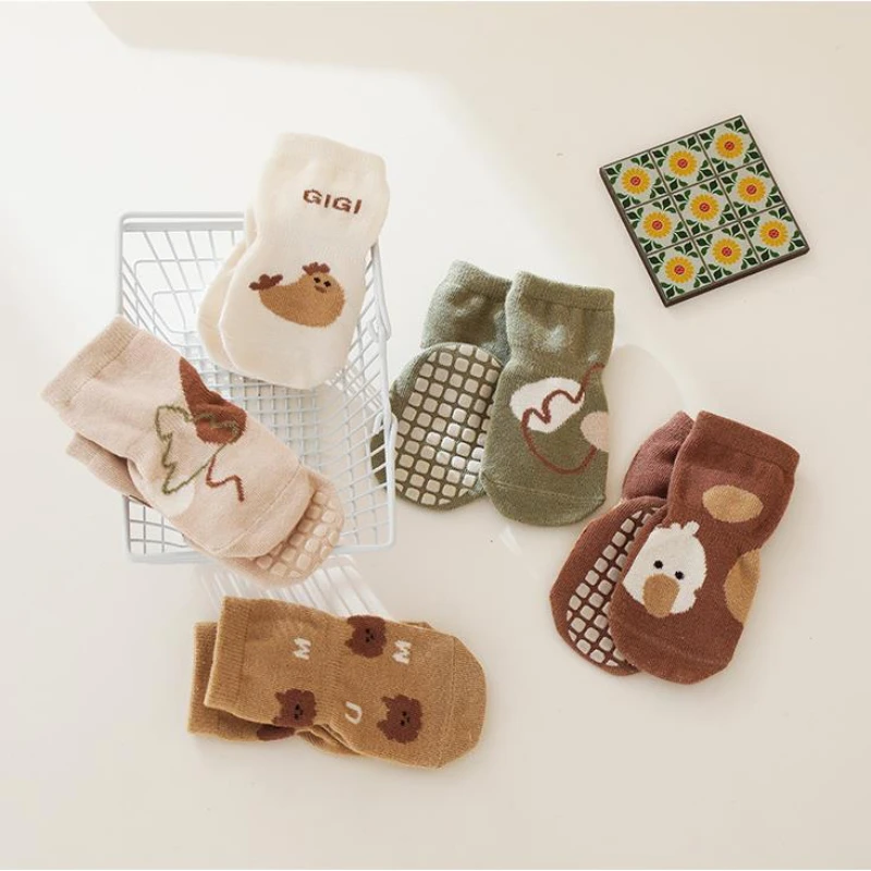 ฤดูใบไม้ร่วงใหม่ฤดูหนาว Kawaii - Unisex Baby Socks Non Slip บทวิจารณ์และราคา