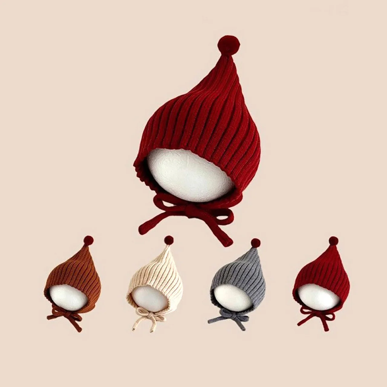 หมวกไหมพรมเด็กทารกสำหรับฤดูหนา - Infant Beanie Hat With Ears บทวิจารณ์และราคา