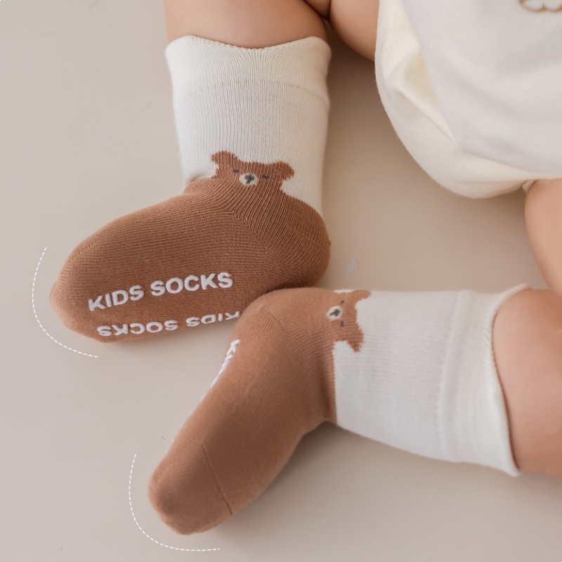 ถุงเท้าเด็กแรกเกิดลายการ์ตูนสั - Unisex Baby Socks Non Slip บทวิจารณ์และราคา