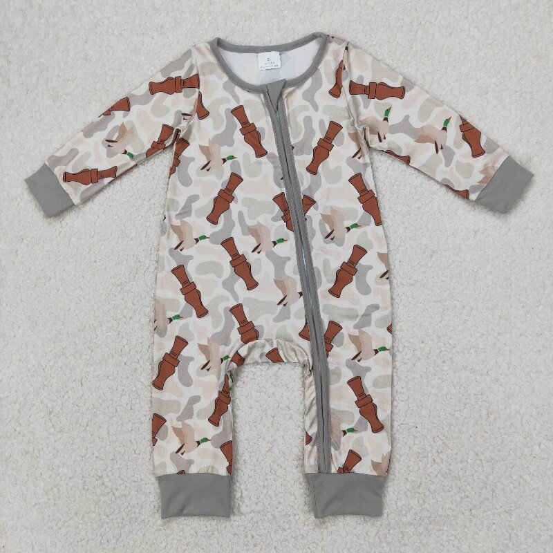 ชุดรอมเปอร์เด็กผู้ชายแขนยาวลาย - Cotton Baby Onesies Zipper บทวิจารณ์และราคา